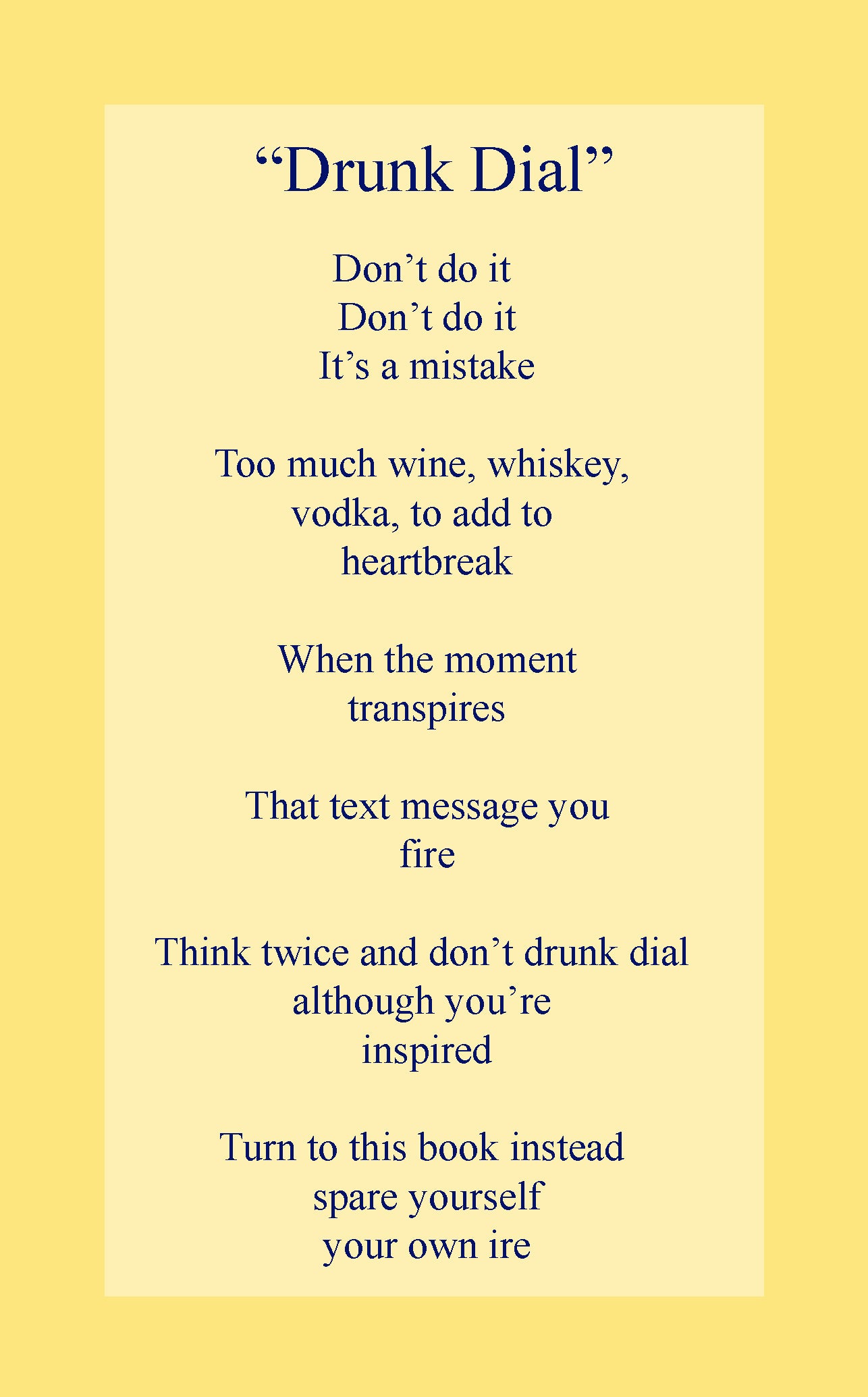 Drunk Dial
