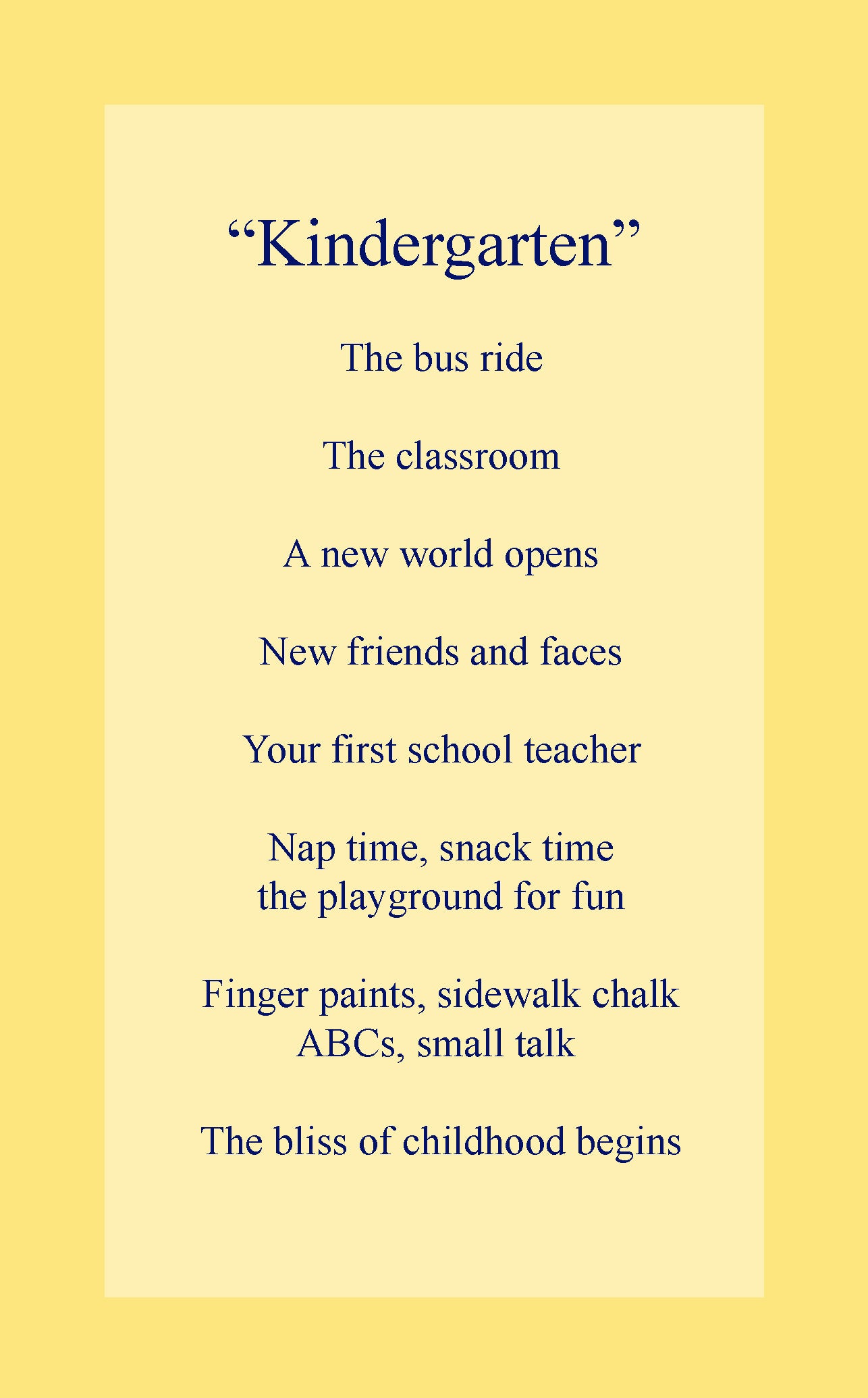 Kindergarten