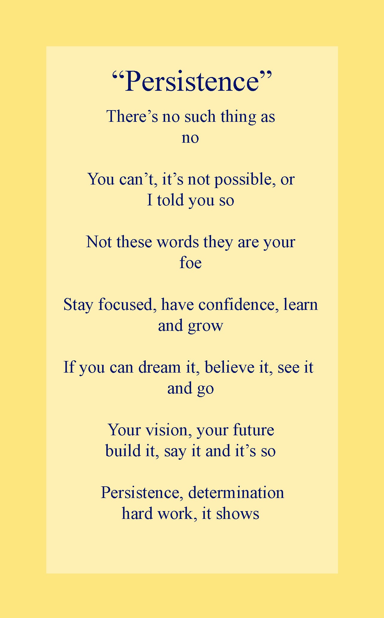 Persistence