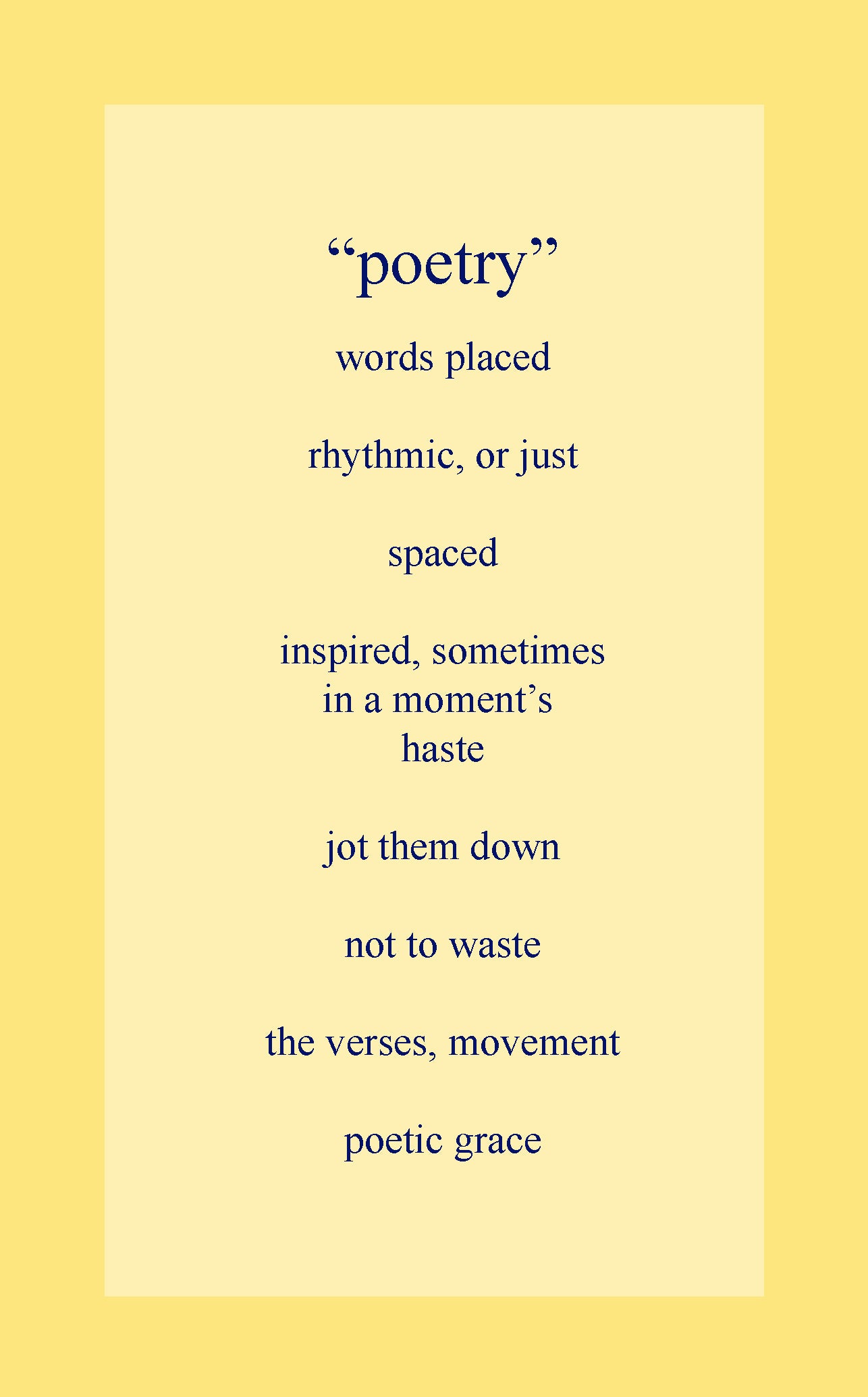 poetry