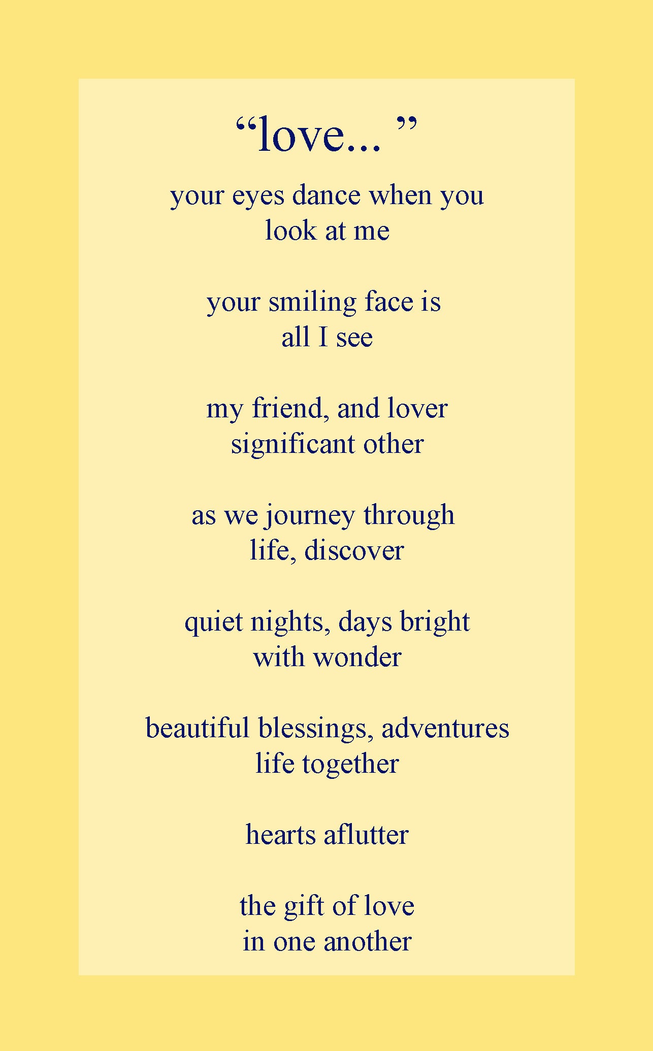 love...