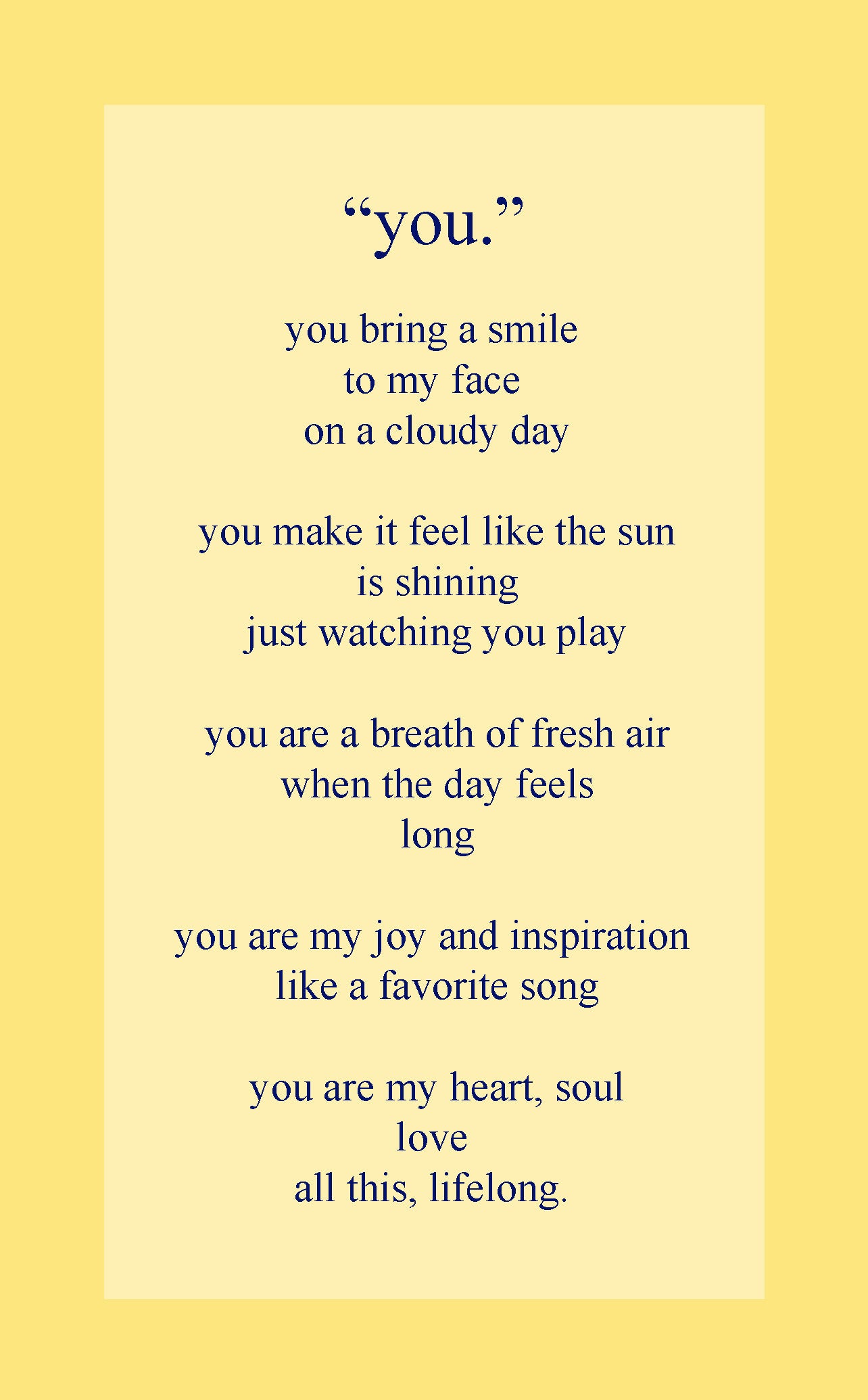 you.
