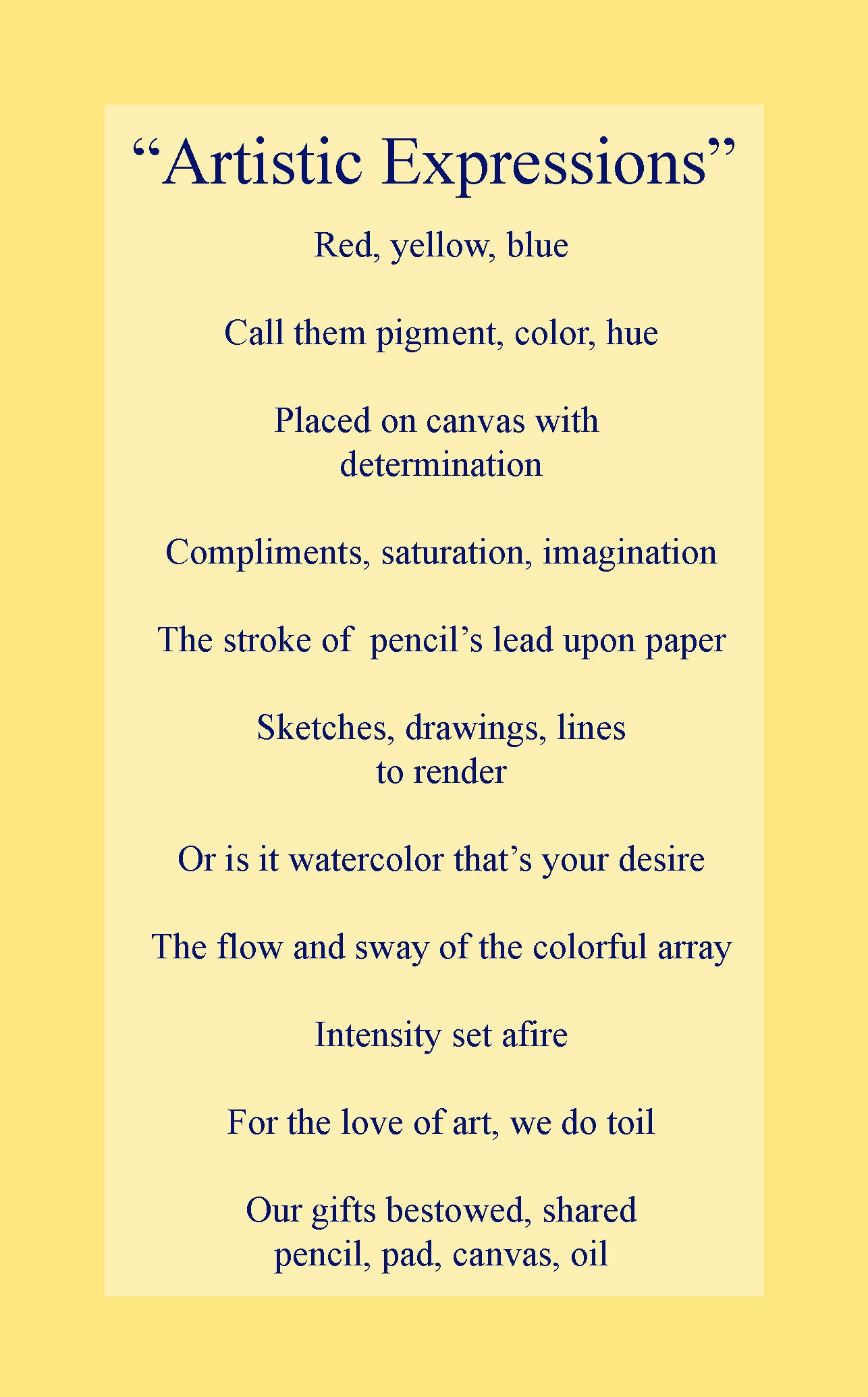 Artistic Expressions