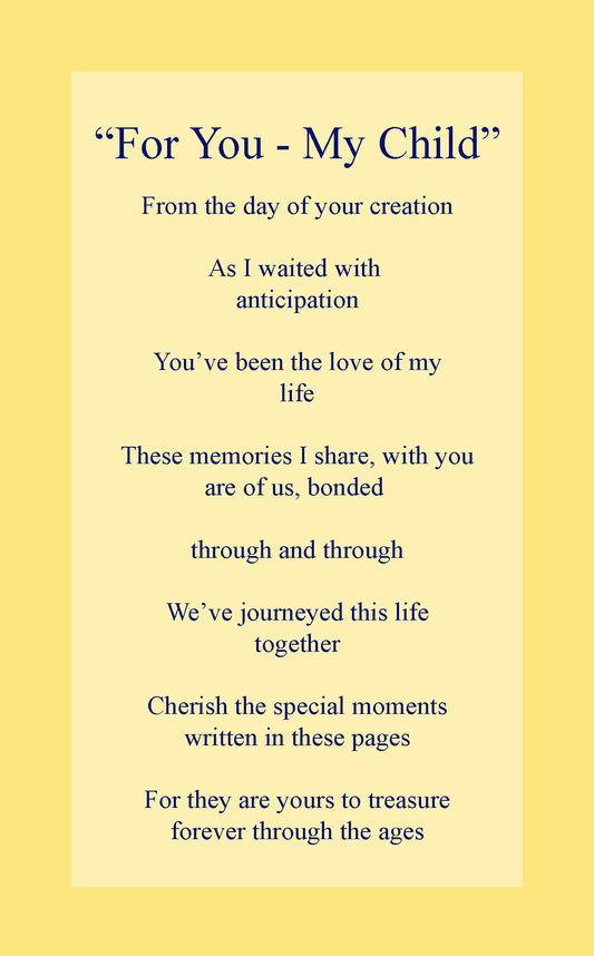 For You My Child